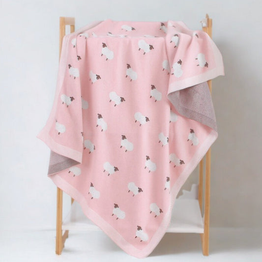 Knitted Lamb Blanket