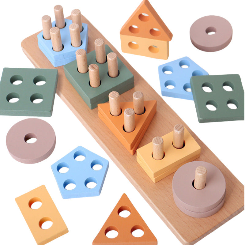 Montessori Wooden Geometric Shape Matching