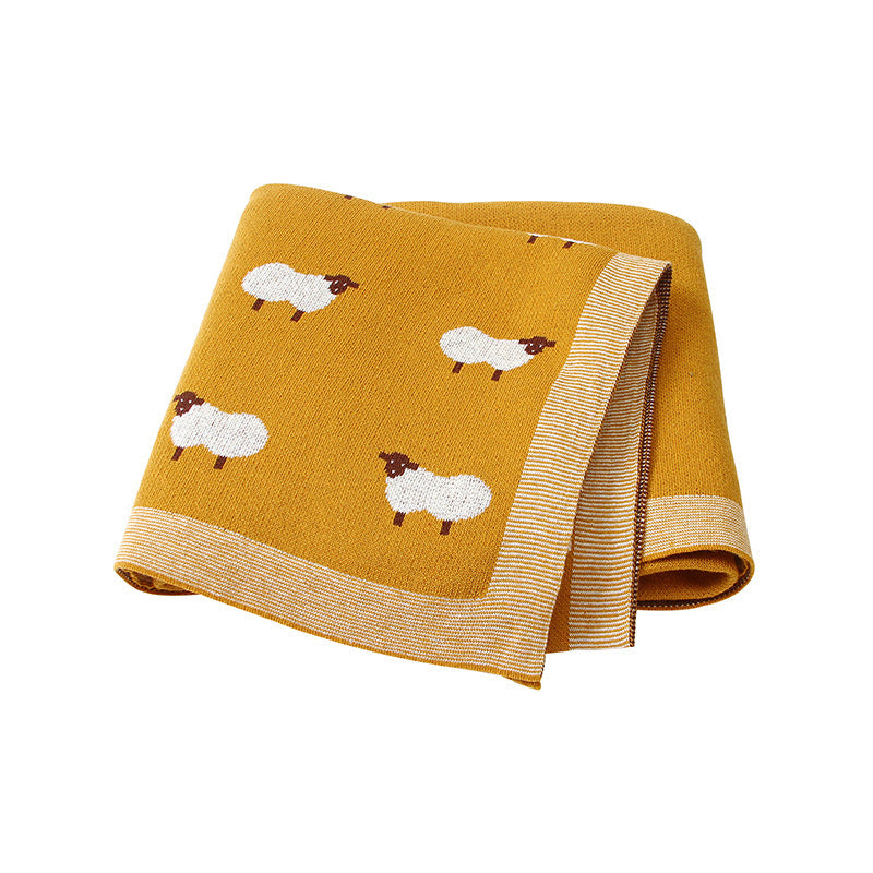 Knitted Lamb Blanket