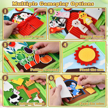 Early Learning Busy Book - Animals Farm