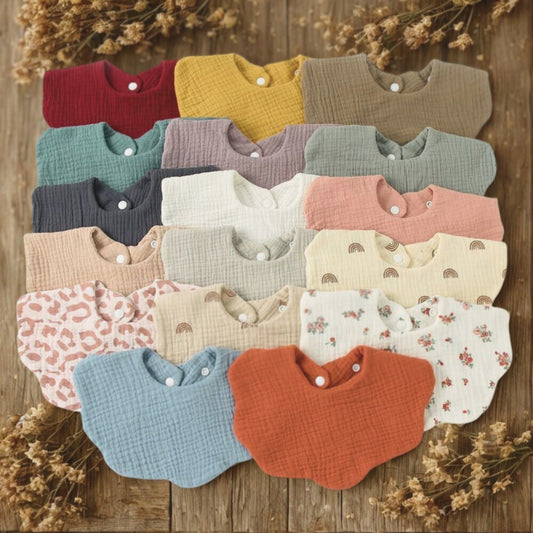 Plain Cotton Baby Bibs
