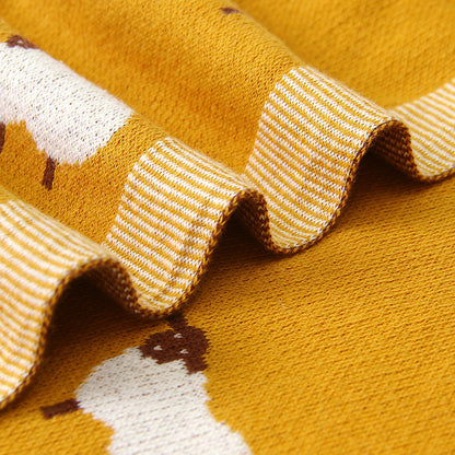 Knitted Lamb Blanket