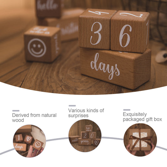 Wooden Milestone Cubes