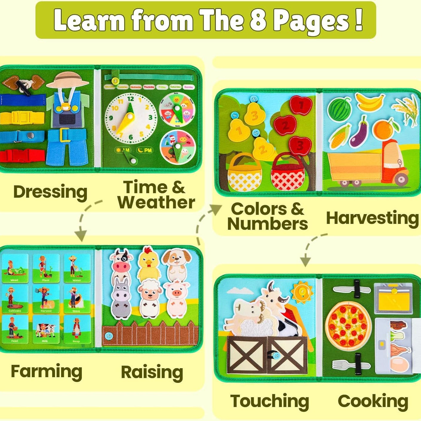 Early Learning Busy Book - Animals Farm