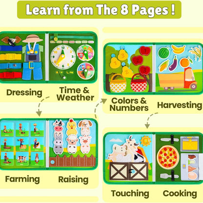 Early Learning Busy Book - Animals Farm