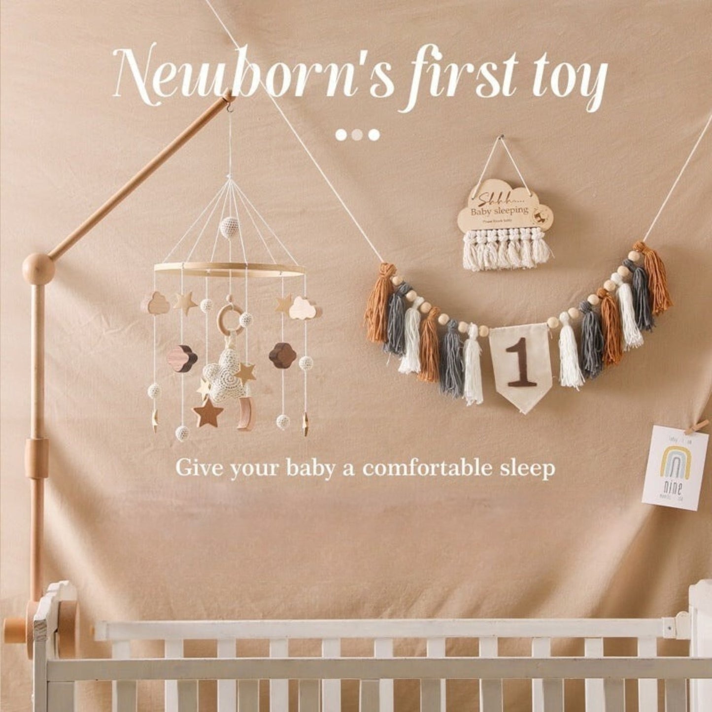 Wooden Starry Bed Bell