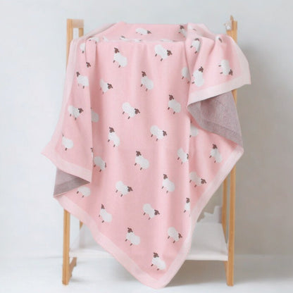 Knitted Lamb Blanket