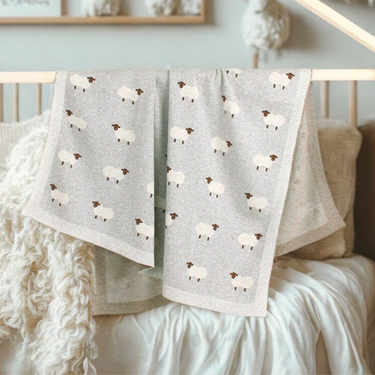 Knitted Lamb Blanket