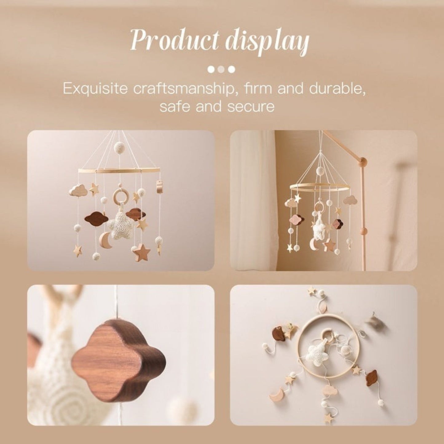 Wooden Starry Bed Bell